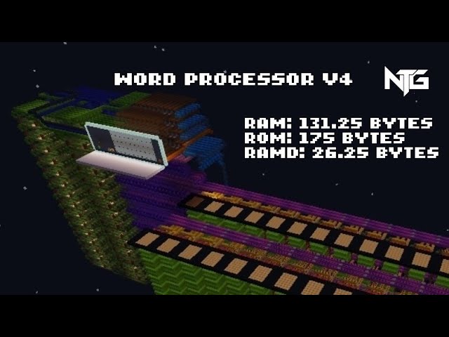 Redstone Word Processor v4 | Minecraft | Redstone Creation