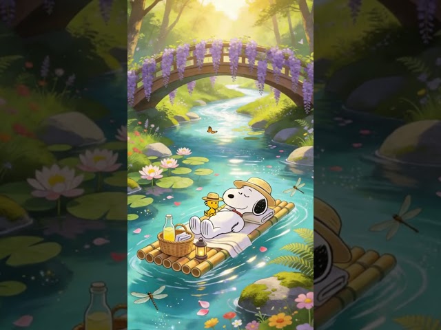 floating into summer  #jazz #snoopyjazz #relaxingjazz #snoopy
