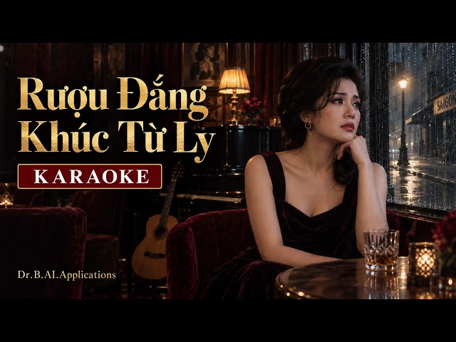 Rượu Đắng Khúc Từ Ly | KARAOKE TONE NU |Bản Tình Ca Rượu Đắng & Tiễn Biệt