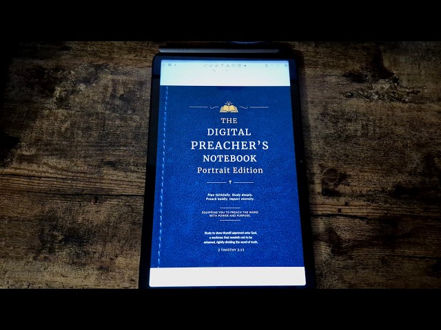 Digital Preacher's Notebook Portrait Edition
