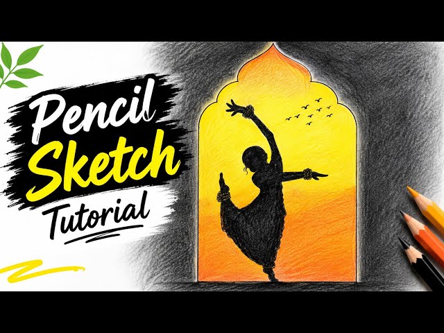 Beautiful bharatnatyam dance Drawing🌷💕#art#drawing#dance#shorts#colors#bhartnatyam#sketch#dancevideo