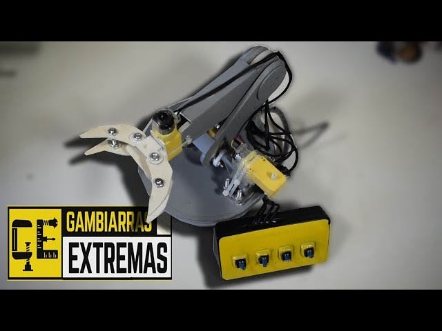 Braço robótico feito com sucata parte 2!