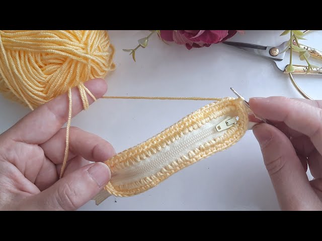 SUPER IDEA‼️👌🏻CROCHET WALLET/BAG MAKING💯knitted wallet/bag/pencil case making✅️how to make