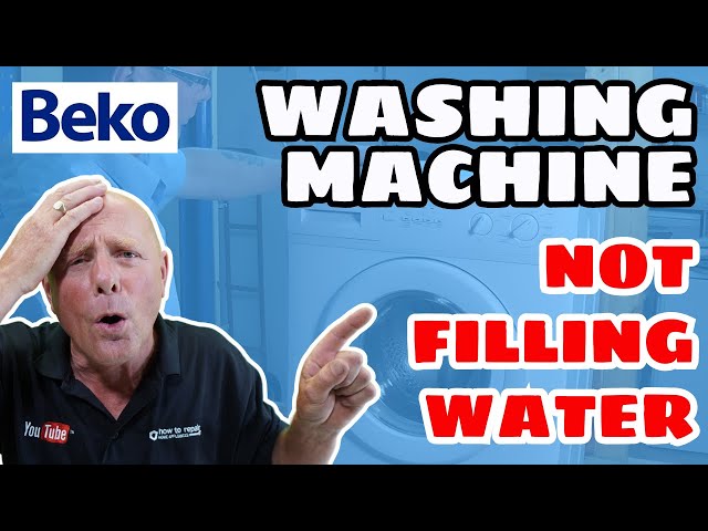 Washing Machine not Filling with water. How to diagnose the problem & test valves pressure switche