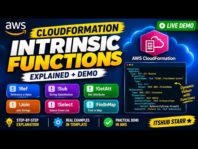AWS CloudFormation Intrinsic Functions Explained | Complete DevOps Tutorial