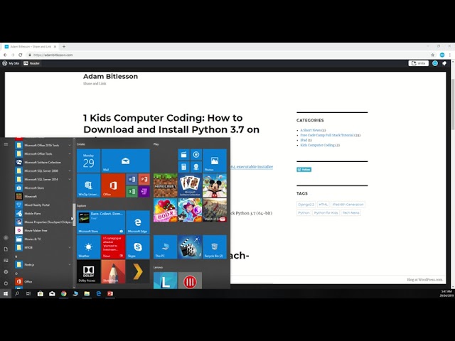 How to Open Python 3.7 Shell IDLE Computer Coding