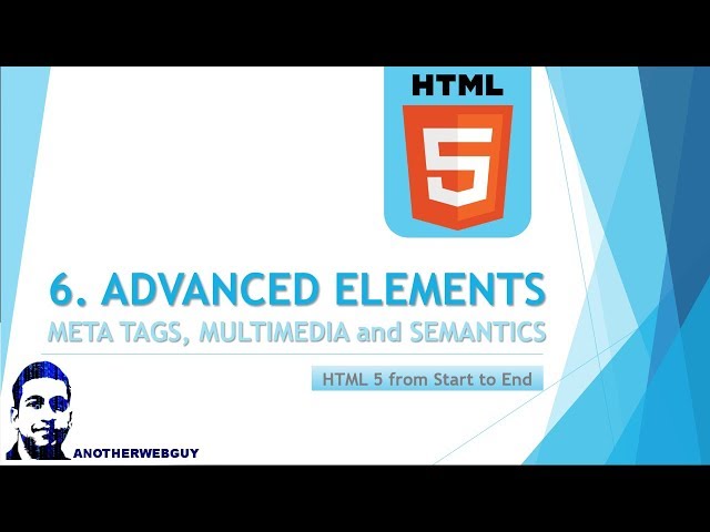 6. Advanced HTML Elements | HTML Tutorial Series
