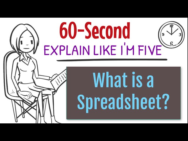 What is a spreadsheet? 60-second ELI5