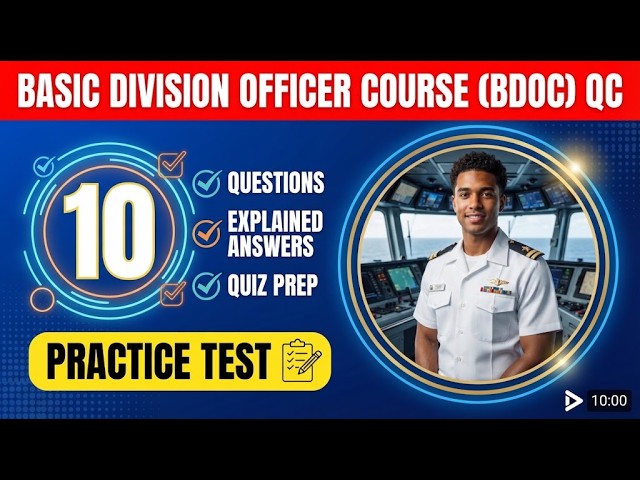 Basic Division Officer Course BDOC QC Practice Test: Master 10 Key Questions with Explained Answers!