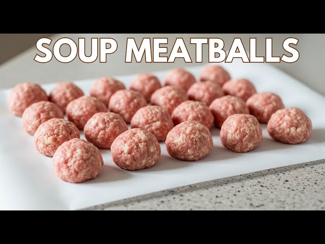 Freezer-Friendly Soup Meatballs | Easy Meal Prep