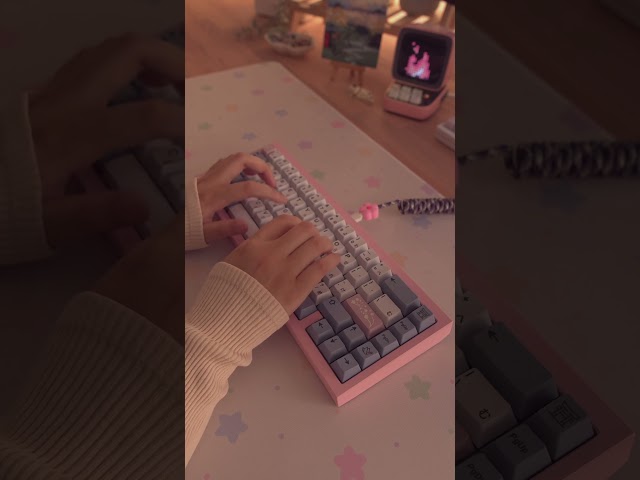 [cozy asmr] typing in the rain