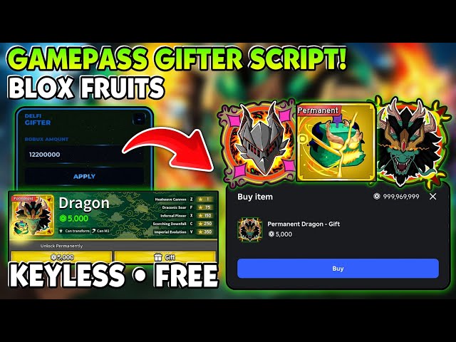 [UPDATED🐲] GamePass Gifter Script Blox Fruits Script! 🔥 | NO KEY • UNDETECTED • OVERPOWERED