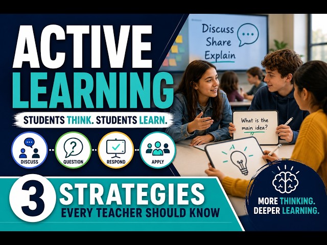 Active Learning: 3 Strategies Every Teacher Should Know