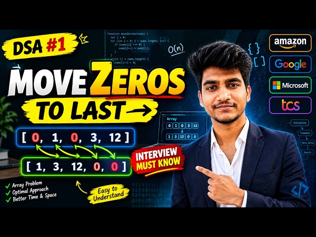 Master This DSA Problem! Move Zeros to Last | LeetCode #283