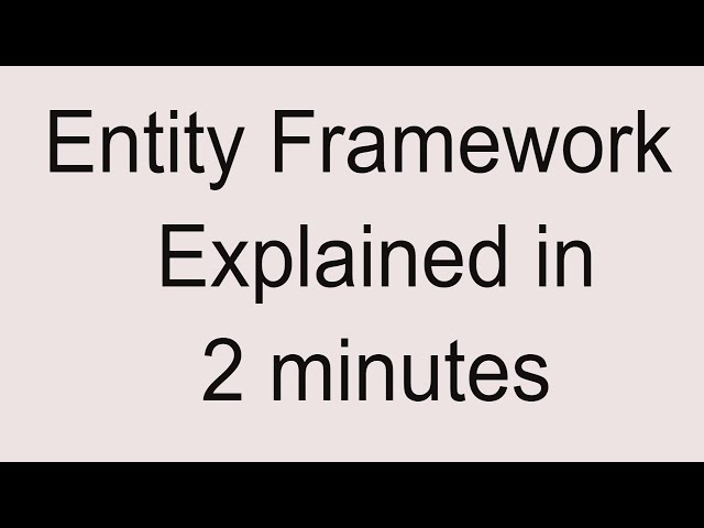 Entity Framework | What is Entity Framework | Entity Framework in MVC