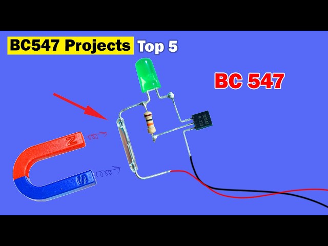 DIY Electronics projects for beginners using BC547 Transistor