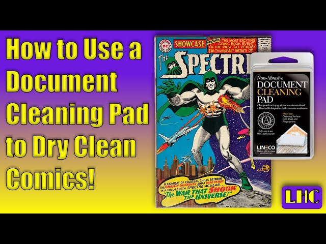 How To Dry Clean Comic Books with a Document Cleaning Pad!