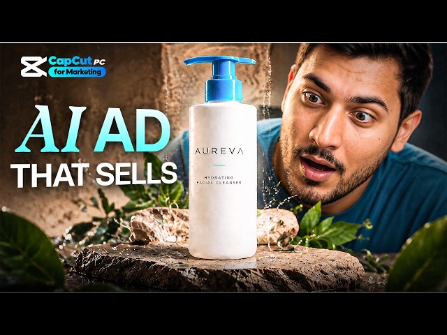 AI Ad Maker & AI Video Editor Workflow for a Skincare Campaign | CapCut PC