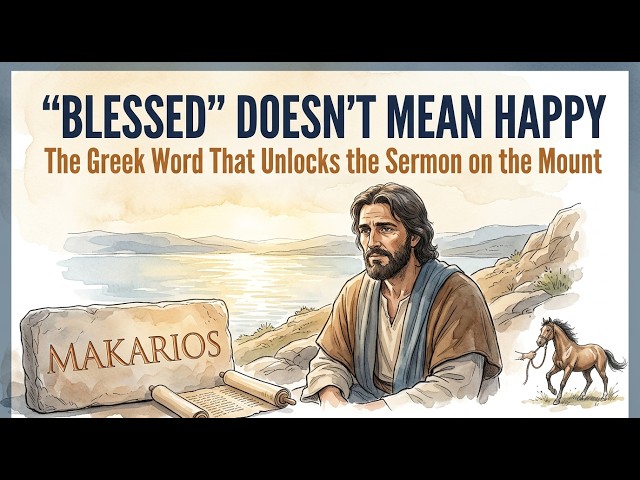 "Blessed" Doesn't Mean Happy — The Greek Word That Unlocks the Sermon on the Mount.
