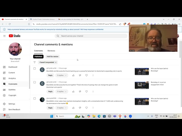 Antony Turner CEO of Blockdag is keeping the spam bots going