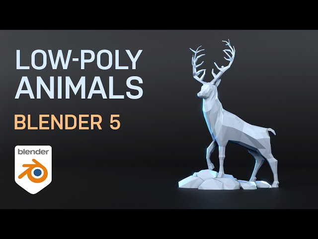 Blender 5 for Beginners: Model Any LOW POLY ANIMAL (Detailed Follow-Along Guide!)