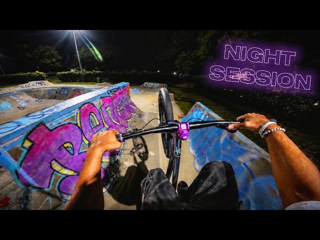 POV Wheelies at a Night Skatepark…