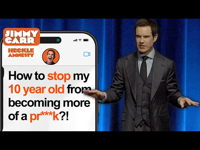 American Heckler Asks Jimmy How to Raise a Decent Kid... | Jimmy Carr Crowd Work