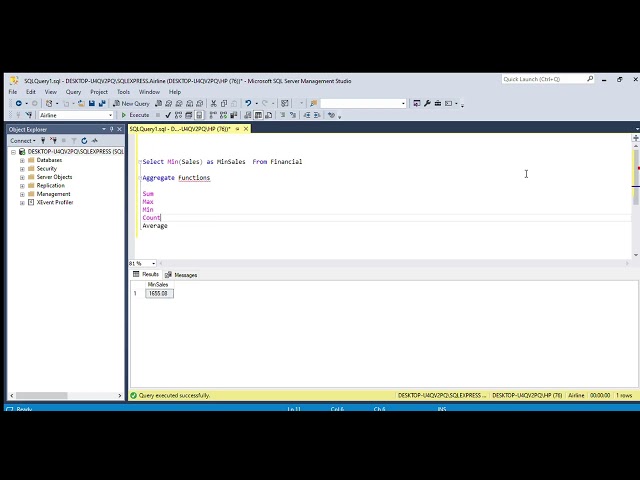 SQL Aggregate Functions