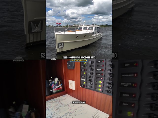 A little look at the nav station aboard the 14m Kruiskamp Bakdekker 1400 👀⚓