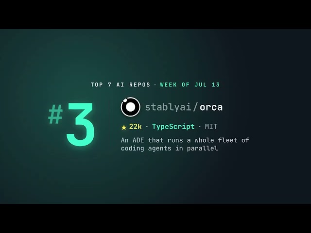 Top 7 AI GitHub Repos This Week — Week of Jul 13
