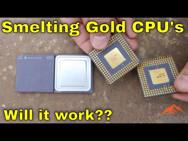 Can CPU Gold Be Direct Smelted? Electronics Recycling & Urban Mining For Precious Metals!