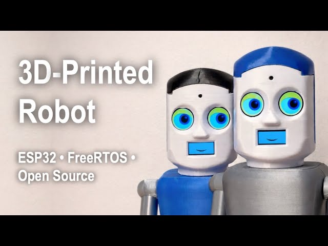 Marvin, a 3D-Printed Open-Source Robot (ESP32 + FreeRTOS)