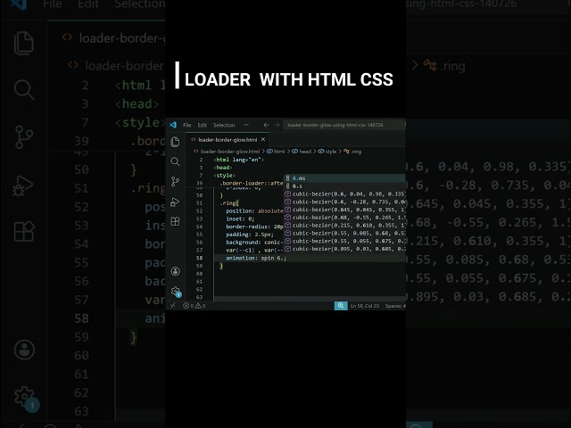 Animated Loader Using CSS | Glowing Border Loader with HTML & CSS #cssshorts
