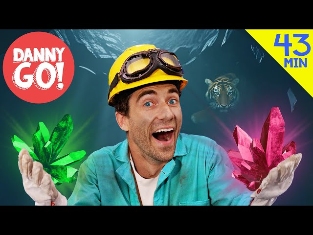 Gems, Tigers, Robots + more! 💎🤖🌋 Floor is Lava Adventure Compilation | Danny Go! Songs for Kids