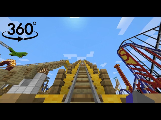The Most INSANE Minecraft Rollercoaster in 360°! 🔥