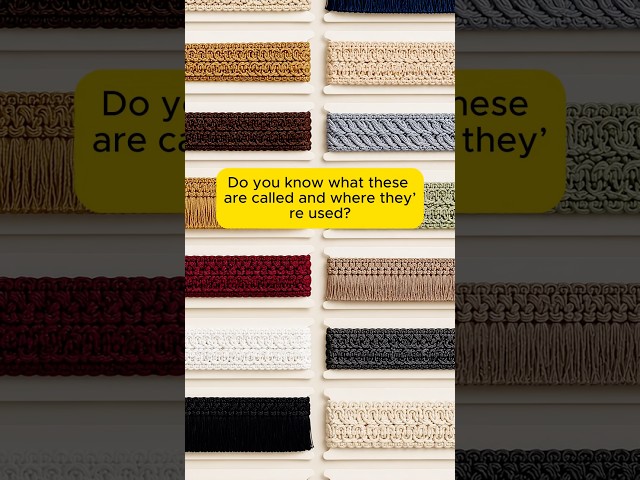Upholstery Trims Explained | Decorative Fringe, Gimp & Braid for Furniture
