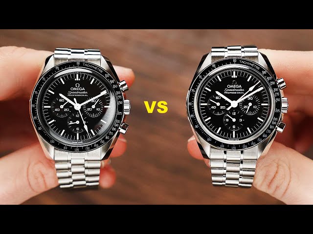 Omega Speedmaster Moonwatch Hesalite VS Sapphire