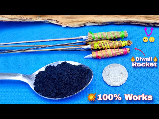 New🔥small size🔥 Diwali Rocket 😲 made from banana leaf😳How to make rocket | Diwali rocket | 2025