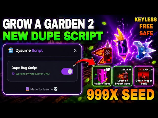 How To Duplicate Seeds In Grow a Garden 2 Dupe Bug Script | 999x ALL SEED | UNDETECTED
