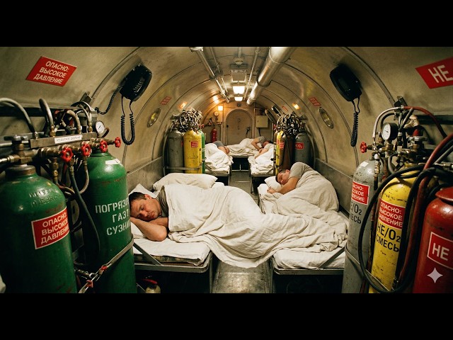How Russian Oil Workers Survive Months Cramped Underwater