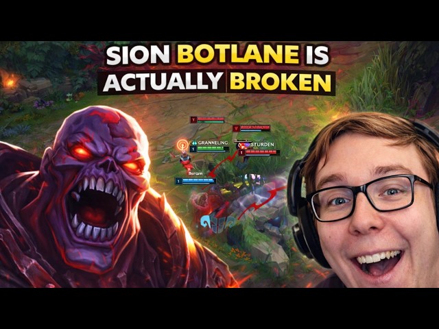 BAUS SION BOTLANE IS ACTUALLY BROKEN! *24 KILLS*
