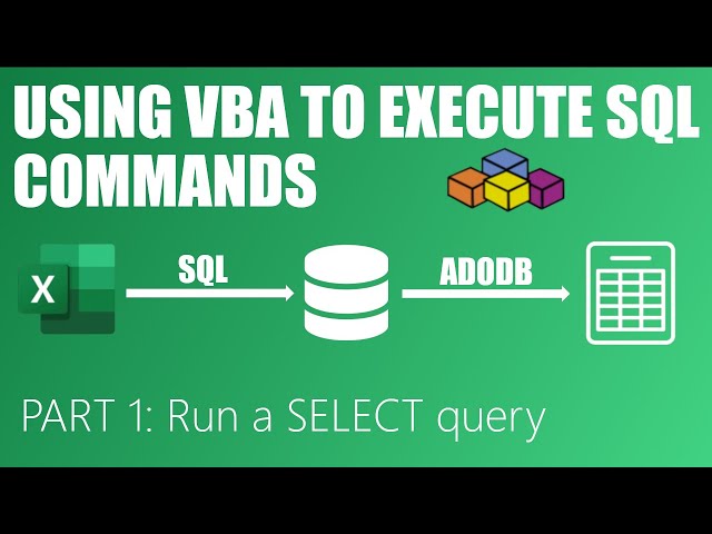 Use Excel VBA to Execute SQL Commands Part 1: Run a SELECT query