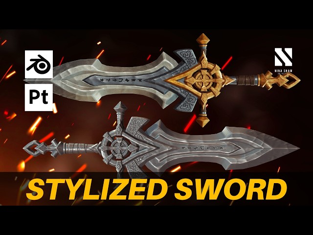 Stylized Sword | Blender/Substance Painter Tutorial