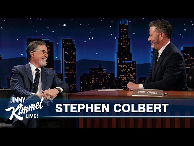 Stephen Colbert on the Emmys, His Wife Hating His Beard & Gifting Jimmy His Captain America Shield