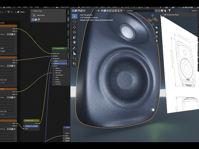 50. Hard Surface моделирование Genelec в Blender. Часть 4