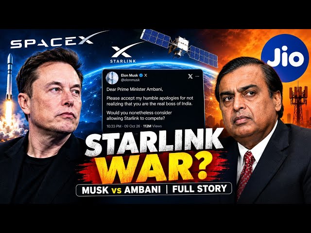 Elon Musk vs Mukesh Ambani 😱 | Starlink Controversy Explained in Hindi