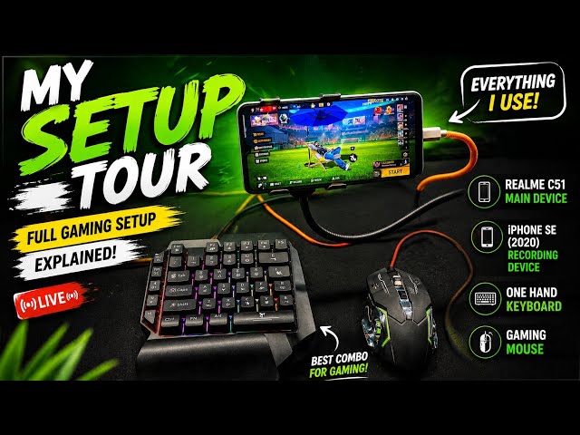 I Revealed My Secret Gaming Setup! 😱 | Budget Mobile Gaming Setup Tour