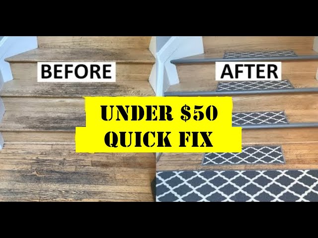 QUICK AND DIRTY MAKEOVER | Dirty Ruined Wood Stairs