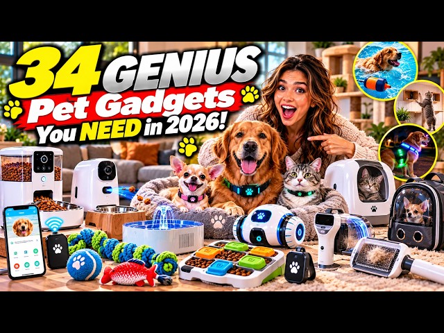34 GENIUS Pet Gadgets You NEED in 2026!