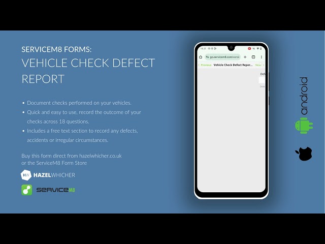 ServiceM8 Forms - Vehicle Check Defect Report